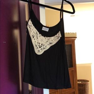 Black tank top